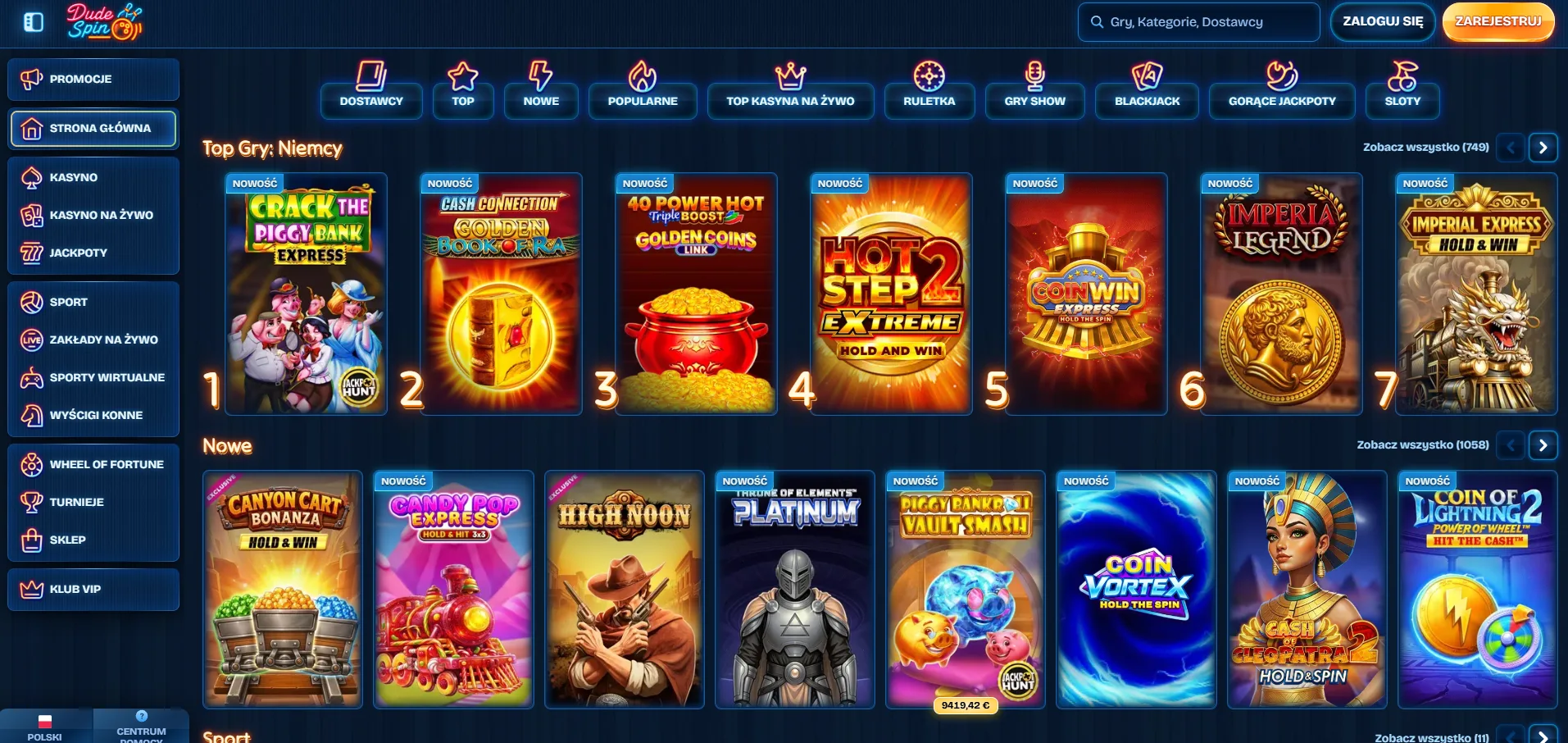 Dudespin Casino Logowanie